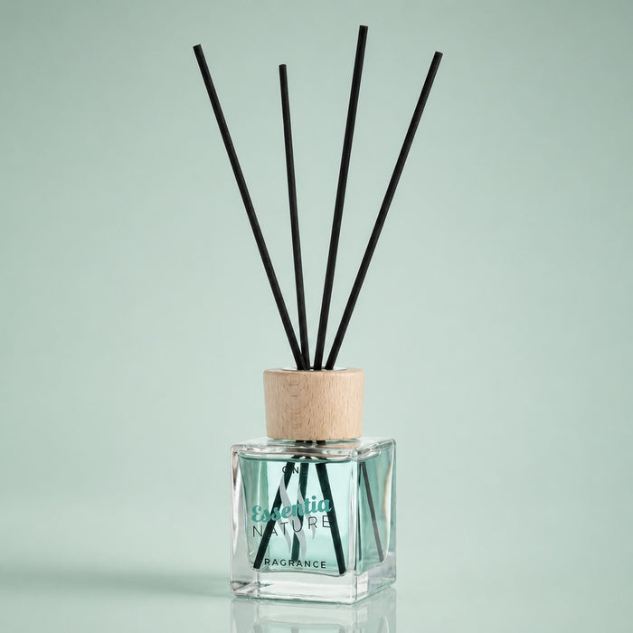 Stekleni difuzor s palčkami GLAMOUR 200 ml - BELI MOŠUS