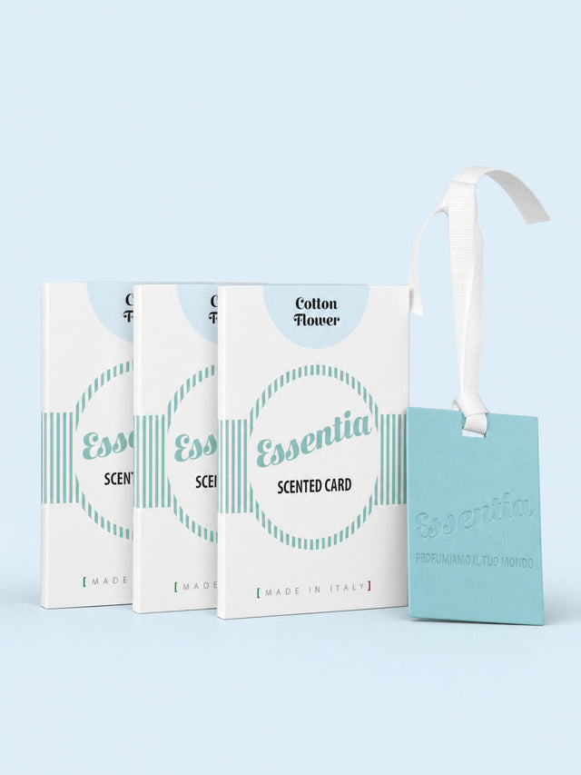 Set 3 dišečih kartic Essentia Nature Bombažni cvetovi