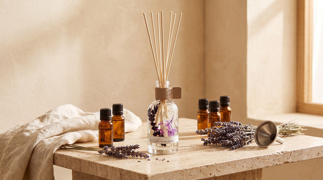 Essentia Botanic difuzor s sivko in eteričnimi olji