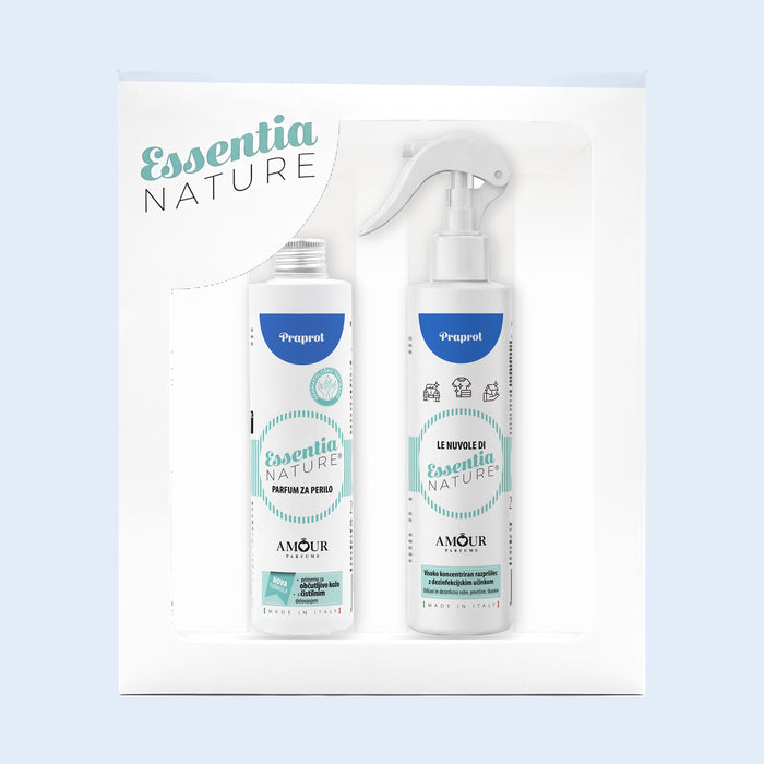 Darilni set Praprot – parfum za perilo + dišeče razpršilo 250 ml
