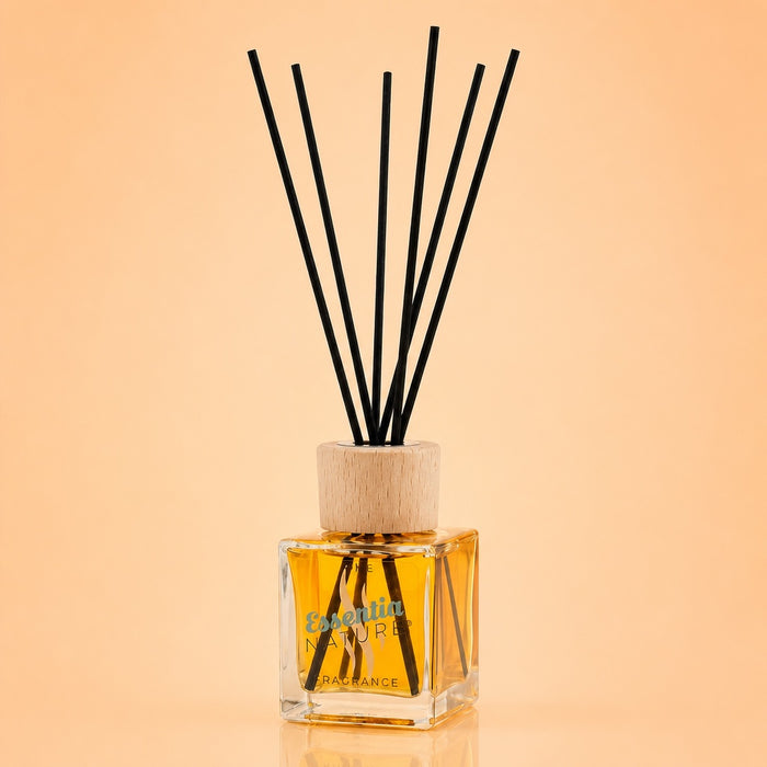 Stekleni difuzor s palčkami GLAMOUR 200 ml - POMARANČA IN CIMET
