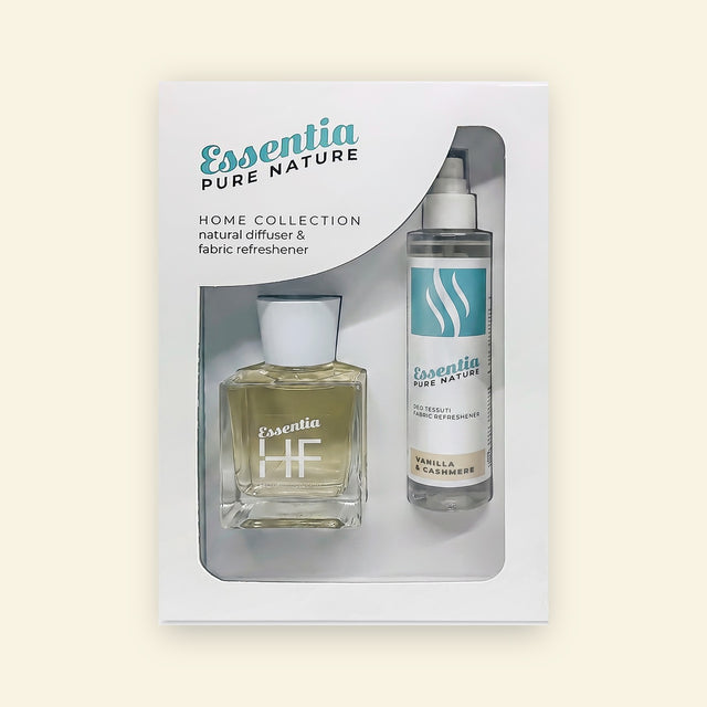 Home Fragrance Box Essentia Pure Nature Vanilija in kašmir – čelni pogled na darilno škatlo