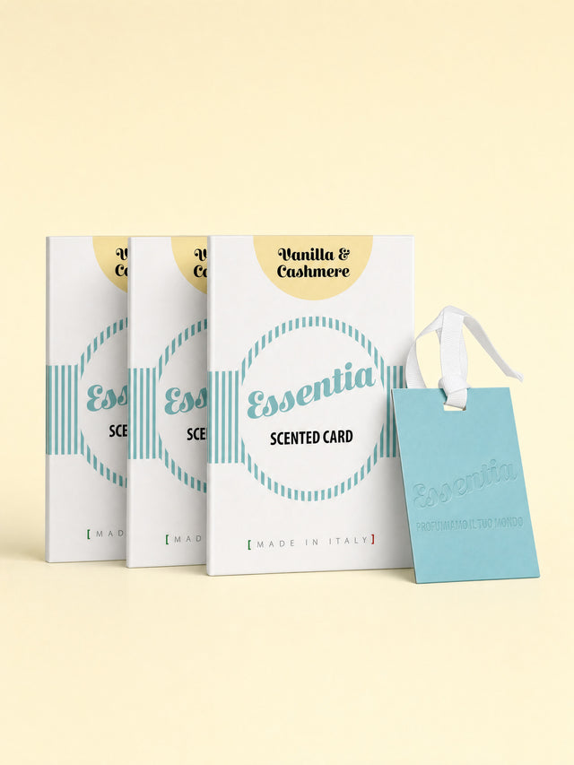 Set 3 dišečih kartic Essentia Nature Vanilija in kašmir